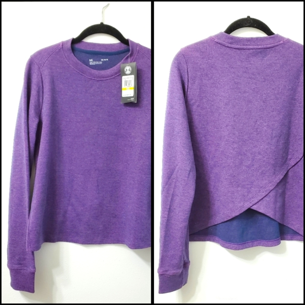 NWT Under Armour Purple Heathered Sweatshirt Medium